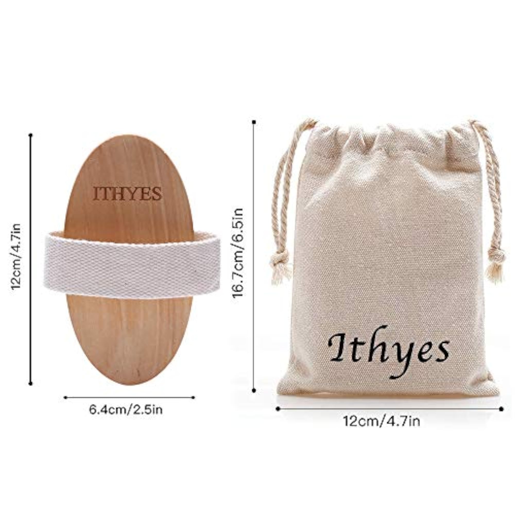 Dry Brushing Body Brush, Natural Bristle