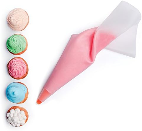 Excelsa Icing Bag with 5 Nozzles, Transparent