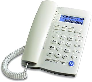 Ornin Y043 Corded Telephone with Speaker, Display, Basic Calculater and Caller ID(Off White)