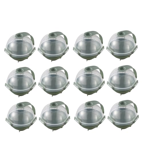 Moldes para hielo Garneck 12 piezas verdes para bolas redondas miniatura 1