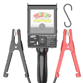 TOPDC 3181 Pro 130 Amp Heavy-Duty Battery Load Tester for 6V & 12V Automotive Batteries