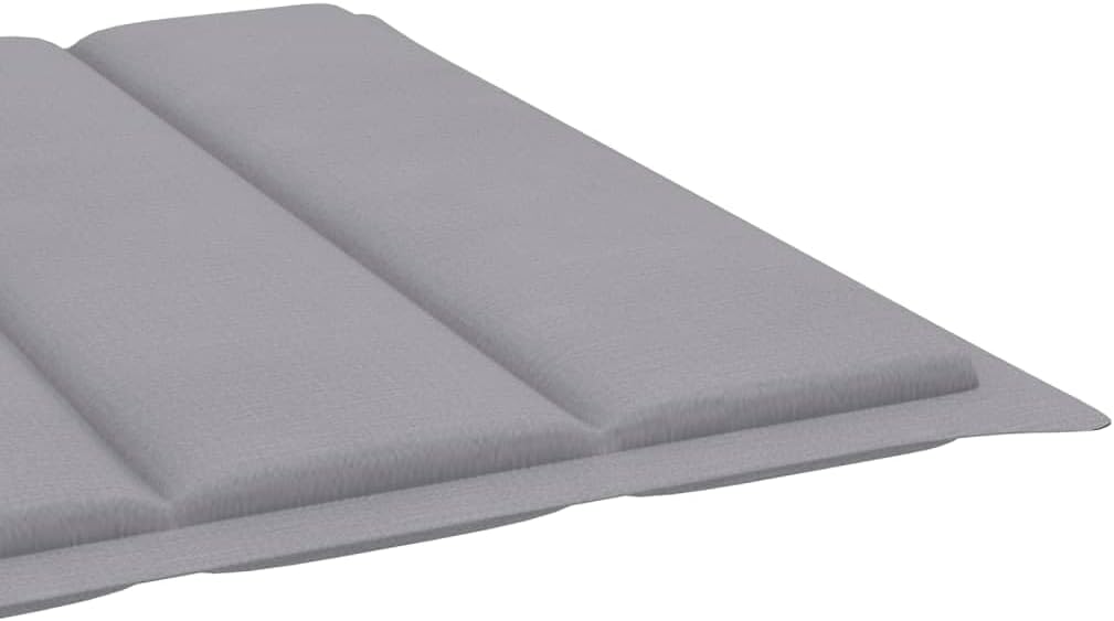 YAFF Adjustable Grey Solid Acacia Wood Sunlounger – Large Outdoor Chaise Lounge with Armrests & Wheels for Patio and Garden Relaxation
