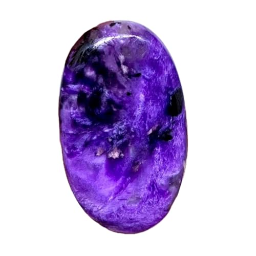 Pierre charoite naturelle en vrac cabochon ovale 35x20x5mm fabrication bijoux pendentif