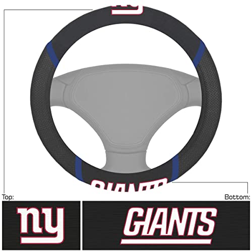 Fanmats Unisex Adult Embroidered Steering Wheel Cover, Black, 15 Inch Diameter Us #TOP2