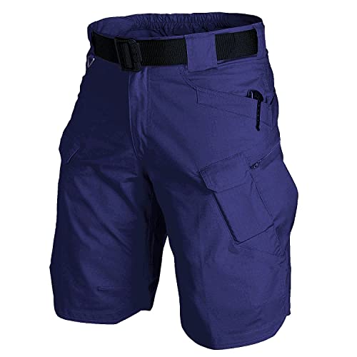 Image of Tactical Workout Shorts for Men Outdoor Casual Quick Dry Hiking Cargo Shorts with Multi Pockets 28-46 (No Belt)