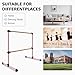 4FT/6FT Height Adjustable Double Ballet Barre, Freestanding Portable Stretching Dance Bar for Home, Heavy Duty Exercise Equipment for Kids & Adults with Anti-Slip Rubber Pads (Pink, 4FT-Wood)