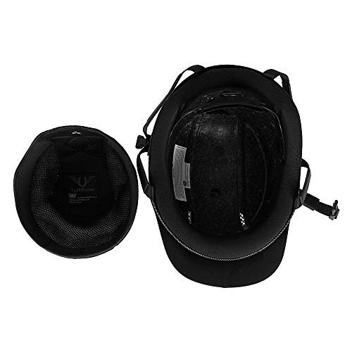image for TuffRider Starter Carbon Fiber Print Equestrian Horse Riding Helmet-Bl