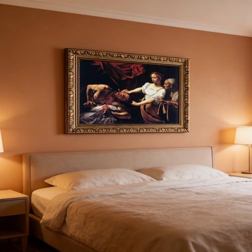 Impression sur toile Le Caravage Judith et Holopherne chef-d'œuvre 1599 - 7
