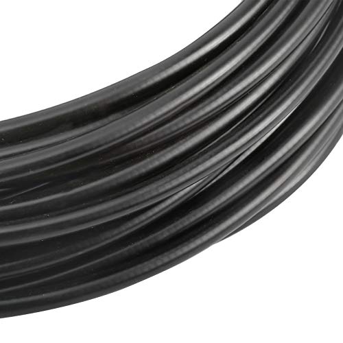 YaeMarine 5mm X 50ft Bicycle/Bike Lined Brake Cable Housing, Black