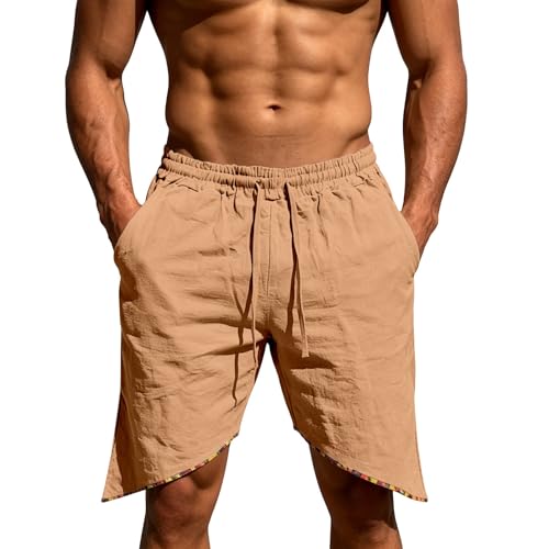 Short de sport en maille unie avec queue pour homme