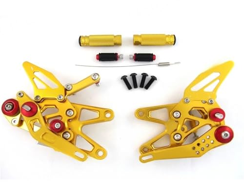 Repose-pieds réglables moto Daytona 675R 2013-2018 avec commandes reculées alu