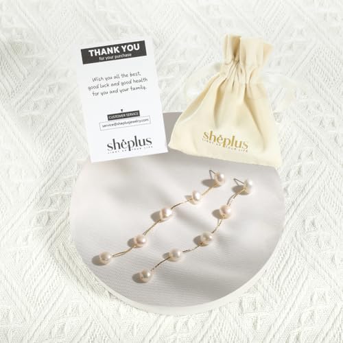 Bride Gifts Long Real Freshwater Pearl Dangle Earrings Dangling Hanging Tassel String Multiple Genuine Baroque Pearl Drop Jewerly for Women 6