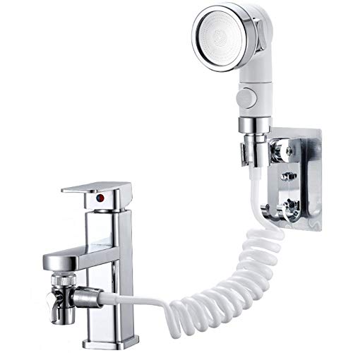 Pomme de douche externe à 3 vitesses avec inverseur double pour robinet