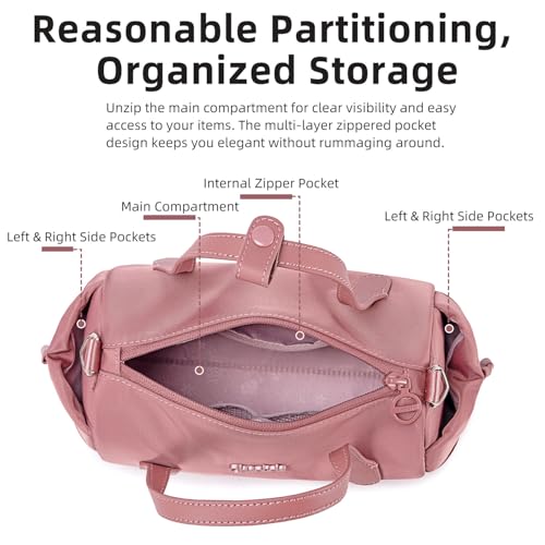 Image of Chantria Premium Small Sling Bag for Women Stylish, Chic Ladies Side Bag Nylon Water-repellent Handbag with Detachable Strap, Lightweight & Elegant Travel Crossbody Bag for Women