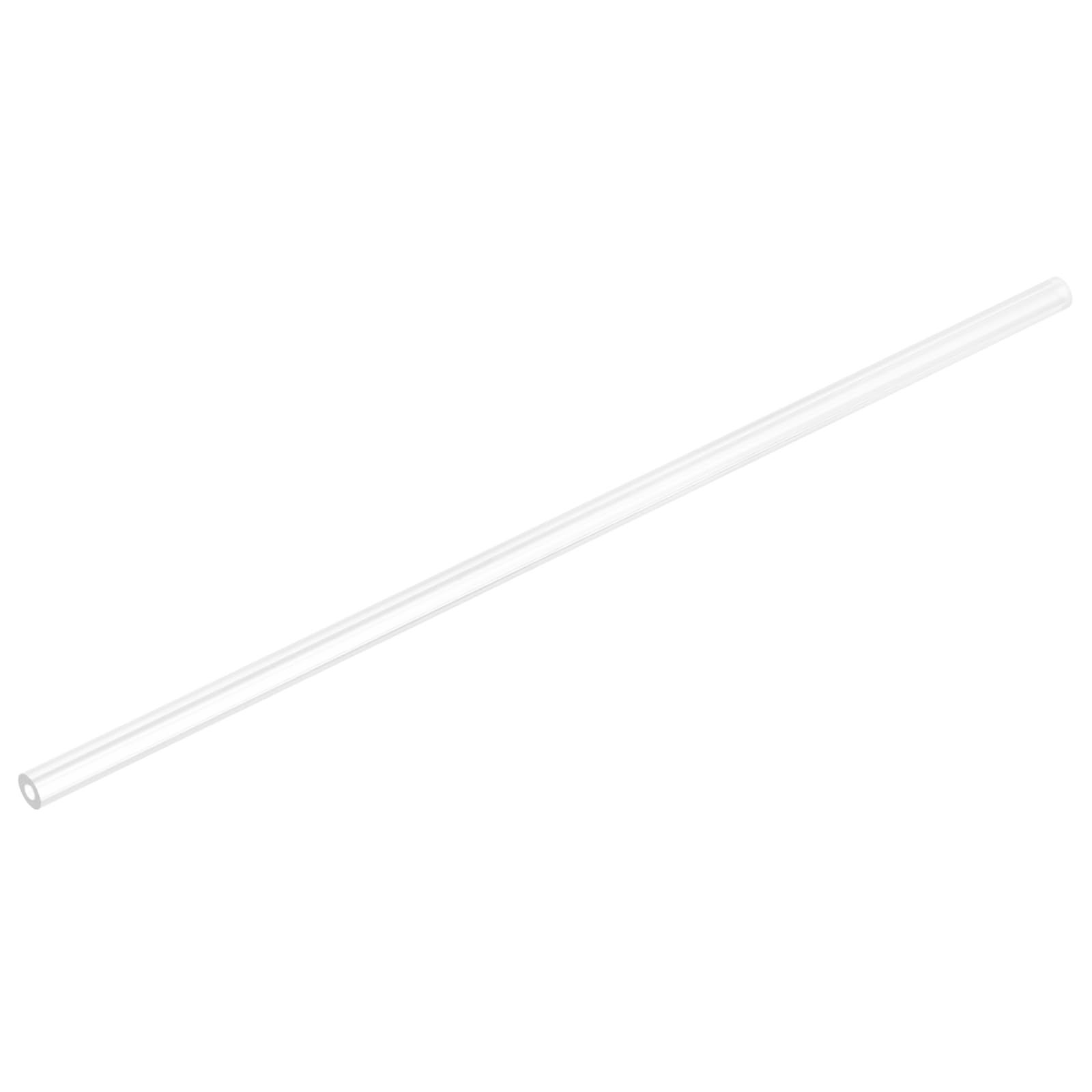 uxcell Rigid Round Clear Tubing 4mm(3/16") ID x 7mm(1/4") OD x 0.8Ft(250mm) Length Plastic Tube