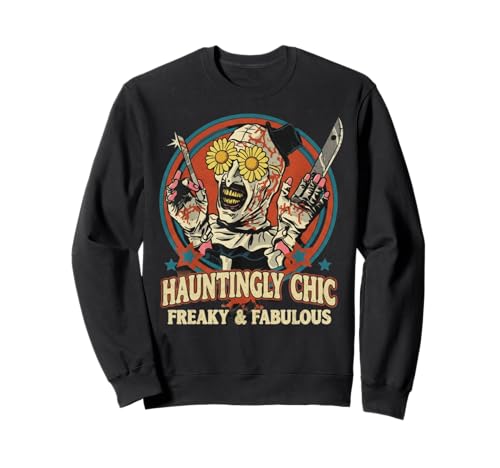 Hauntingly Chic Freaky Spooky Glam Halloween Fabulous Vibes Sweatshirt