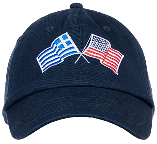 Image of Ann Arbor T-shirt Co. American Friendship Nations Flag Baseball Low Profile Dad Hat for Men Women