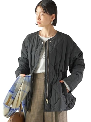 [シップス フォー ウィメン] ブルゾン 手洗い可能 キルティング サイドジップ ブルゾン レディース 314050808 ブラック 38