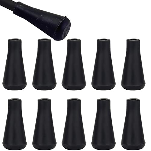 10 Pezzi Punta di Ricambio in Gomma Morbida,8 mm Freccia smussata,tiro con L'Arco Punte di Punta,Punte di Freccia di Sicurezza,Morbida e Flessibile,per Il Gioco di tiro con L'Arco,Nero