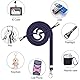 Yoedge Handyband Universal Schlüsselband zum Umhängen Handy Kette mit 2er Handy Lanyard Pads,Verstellbares Handy umhängeband Handyband Smartphonekette geeignet für jeder Hülle,Dunkelblau