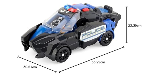 VTech - Switch & Go Dinos Combo, Dinosaure Sonore Trio, le Méga T-Rex SOS 3 en 1, Voiture de Police, Camion de Pompiers, Hélicoptère, Jouet Dino Articulé, Cadeau Enfant Dès 4 Ans - Contenu en Français