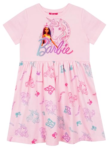 Robe Barbie licorne pour filles : le cadeau d'anniversaire parfait en rose 7-8 ans