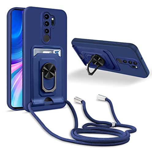 Fundas Para Xiaomi Redmi Note 8 Pro JMstore Funda Silicona Cuerda Compatible con Xiaomi Redmi Note 8 Pro,Protección de la cámara Funda, Anillo Soporte...