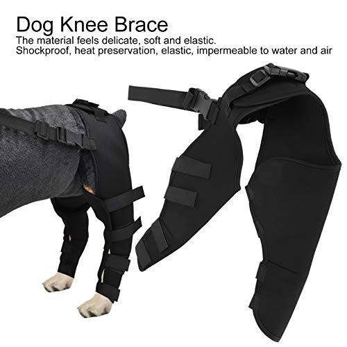 Image of Zerone Dog Hip Brace Support,Dog Knee Braces for Relieves Joint Pain,Better Recovery with Dog Knee Brace (HJ25 Rear Double Leggings Black M)