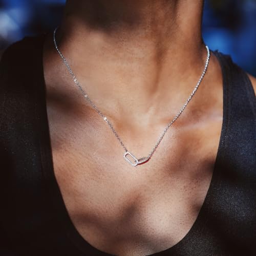 SilverLining Creation Sister Necklace – Sister Birthday Gifts, Sister Gifts, Cool Gifts for Sister Birthday, 18K Gold Plated, 5A Zirconia, Triple-Layered Finish, Size 17-19''4