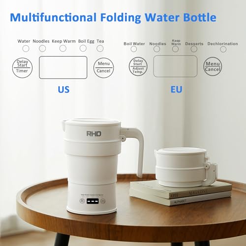 Faltbarer Wasserkocher für Reisen und Camping, 0.7L, BPA-frei