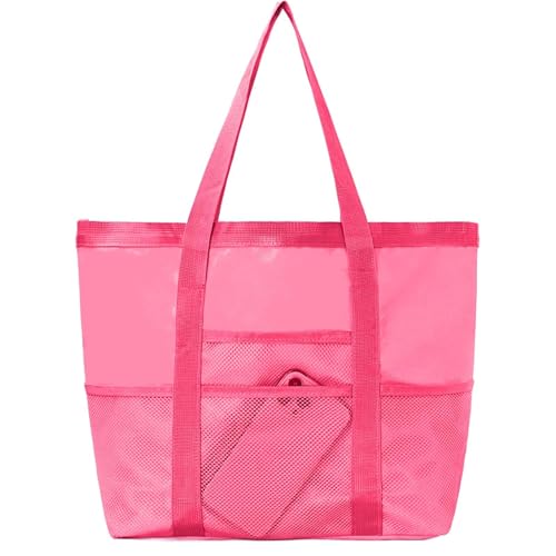 Beach Bag - Mesh Beach Bag For Women | Large Pool Tote Bag For Beach | Portable Pool Bag | Large Capacity Pouch For Towel |