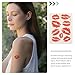 6Pcs Red Lips Tattoo Stickers, Small Temporary Kiss Stickers Water- proof Body Art Tattoo Stickers for Women Girls Kids Decorations Tattoo