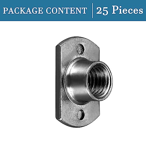 QUARKZMAN M8 Schweißnüsse x 25PC Karbonstahl Schweißnaht Mitte Loch Tab Schweißnaht Muttern 2 Projektion für Möbel Maschinen [Grau]