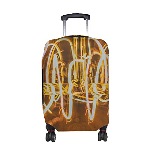 Preisvergleich Produktbild Glühbirne Edisons Lampe Filament Pattern Print Print Reisegepäckschutz Gepäck Kofferhülle Für 18-21 Zoll Gepäck LGC-113