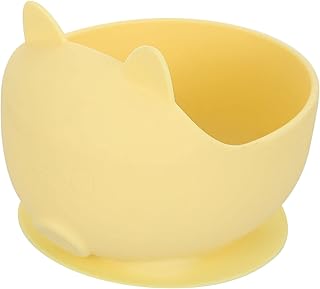 Amosfun 1Pc Tigela De Comida Para Bebê Primeira Tigela De Alimentação Utensílios De Mesa Do Bebê Sucção Placa De Bebê Pratos Da Criança Tigela De Sucção De Silicone Tigela De Auto