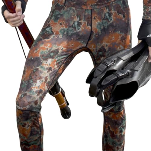 Tilos UV Spearfishing Camouflage Lycra Spandex Pants for Use Over a Standard Wetsuit, LG
