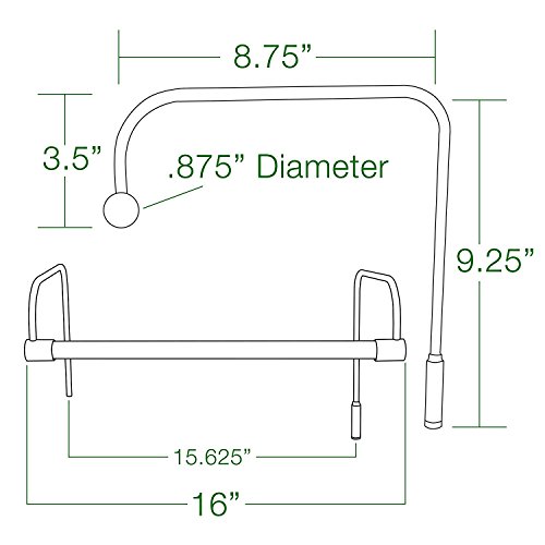 Cocoweb Sled16Orb Tru-Slim Led Picture Light, 16", Oil Rubbed Bronze #TOP6