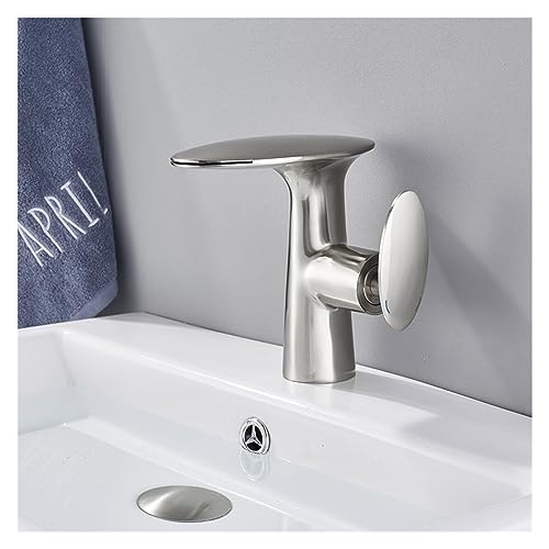 Robinet de lavabo cascade noir mitigeur de rénovation avec plaque de base