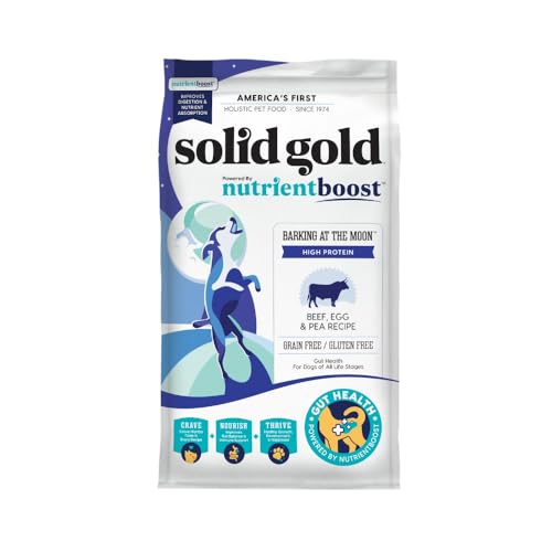 Image of Solid Gold High Protein Dog Food Dry Dog Kibble - Premium Beef Protein & Digestive Probiotics for Energy, Muscle, Gut & Immune Support - Healthy Grain & Gluten Free Dogfood - Nutrientboost - 3.75 LB