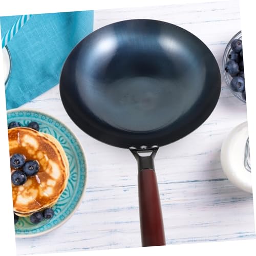Wok de Hierro con Mango de Madera Antiadherente miniatura 6