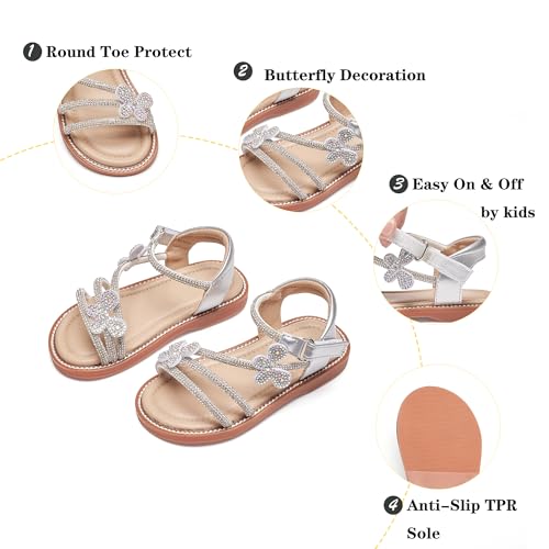 Image of Kiderence Toddler Girls Sandals Little Girls Kids Summer Shoes Toddler Sandals