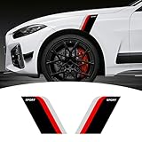 2Pcs Fender Stripe Stickers Vinyl Wheelbrow Racing Sports Stripe Decal Decoration...