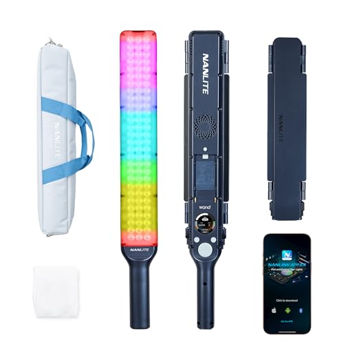 Barra de luz LED Varita RGBW bicolor para corregir sombras en videos y fotos azul