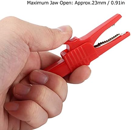 2PCS Brass Insulated Crocodilian Clip, Banana Plug Test Lead Clip for Multimeter And Clamp Meters Test