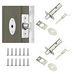2 Pack Mortice Door Bolts with Star Key, Stainless Steel Security Deadbolt, Easy to Install Anti-Theft Internal Door Locks with Screws for Hinged Doors Wooden Doors and Windows Enhanced Protection