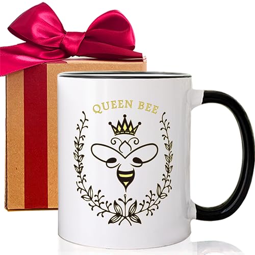 Taza de cerámica Queen Bee con caja de regalo miniatura 1