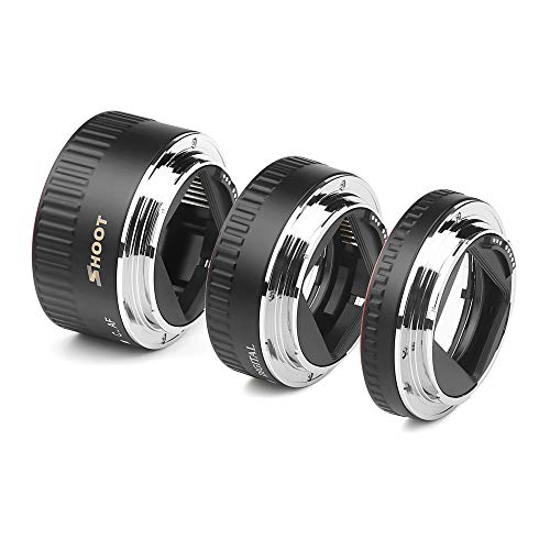 fantaxi XT-364 Conjunto de anel adaptador de tubo de extensão de macro AF com foco automático 13mm 2