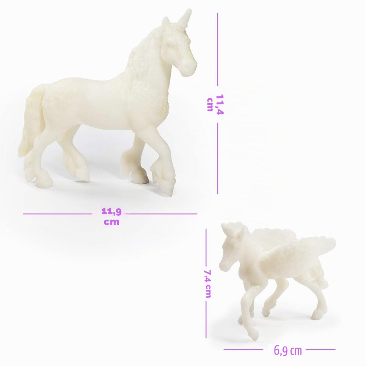 DIY Malerei Einhorn Kit Kunst und Handwerk Set für Kinder oder Mädchen Dekorieren und Zeichnen 3D Spielzeug für Kinder Geschenk(6 Einhörner)