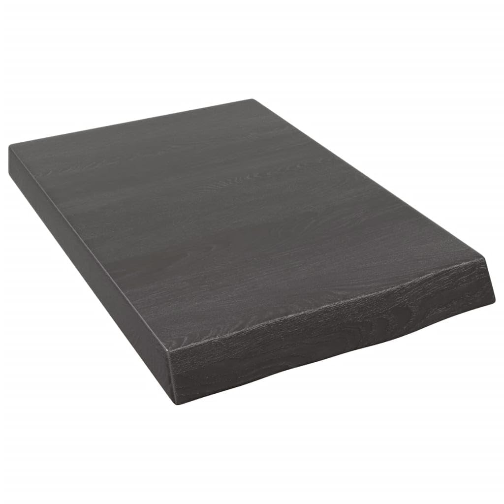 Étagère flottante chêne gris foncé idéale pour décorer votre entrée avec élégance