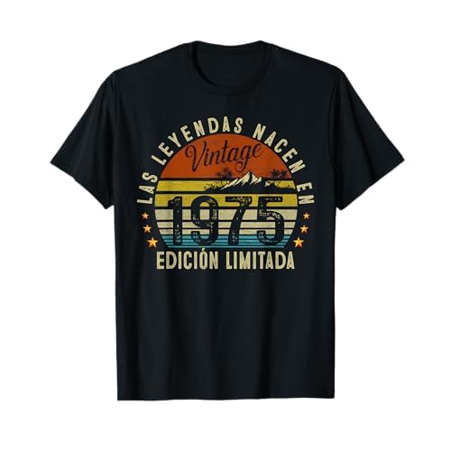 50 cumpleaños hombre mujer 50 años 1975 regalo de cumpleaños Camiseta